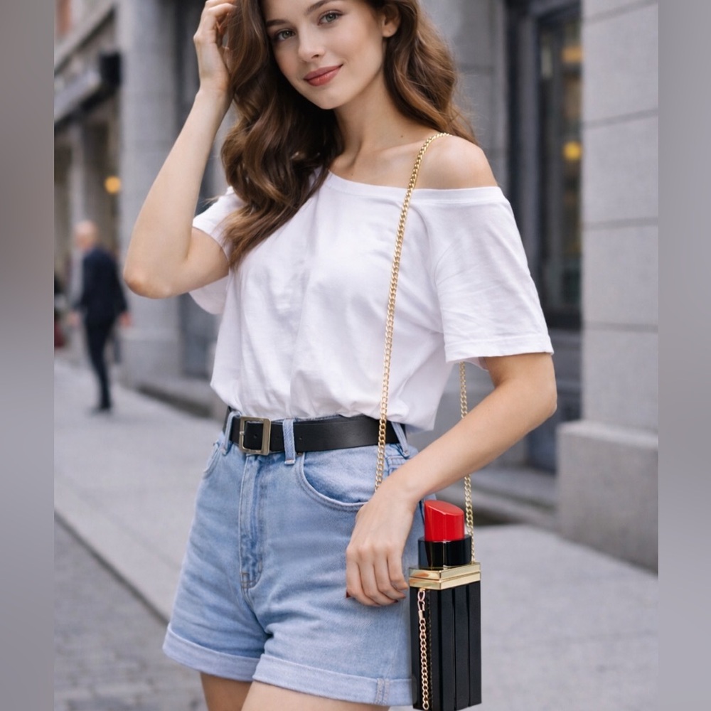 Acrylic Lipstick Crossbody Shaped
Handbag 💄 - Picture 13 of 15